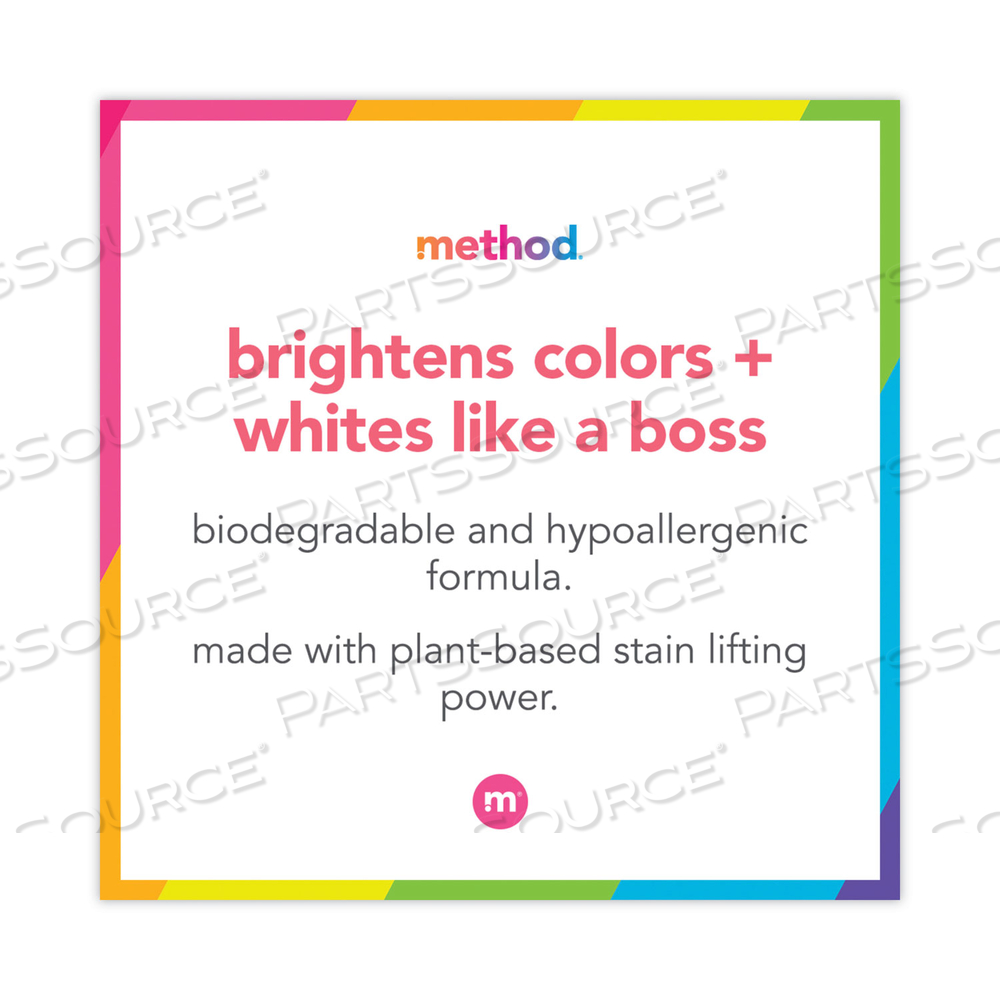 4X CONCENTRATED LAUNDRY DETERGENT, GINGER MANGO, 53.5 OZ BOTTLE by Method 4X CONCENTRATED LAUNDRY DETERGENT, GINGER MANGO, 53.5 OZ BOTTLE by Method