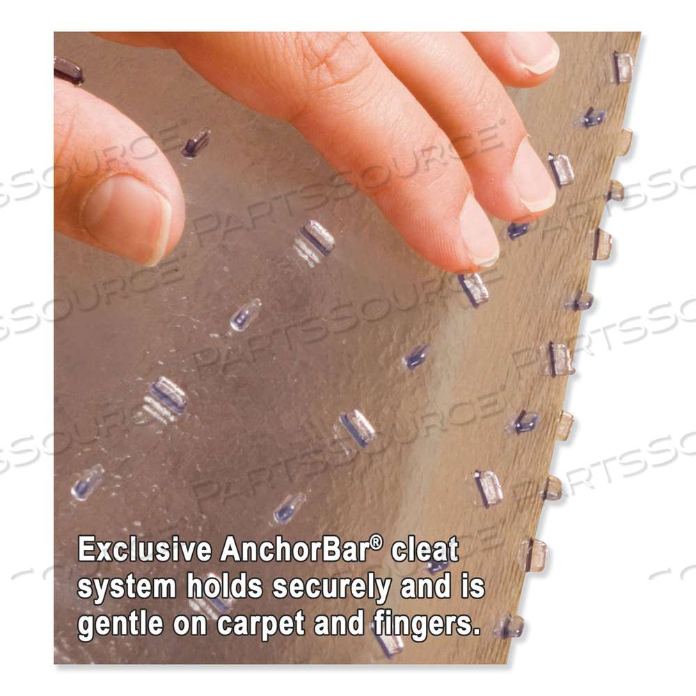 NATURAL ORIGINS CHAIR MAT FOR CARPET, 36 X 48, CLEAR by ES Robbins