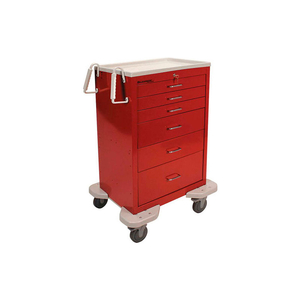 CLASSIC 6-DRAWER MEDICAL EMERGENCY CART, RED, KEY LOCK by Lakeside Manufacturing, Inc. CLASSIC 6-DRAWER MEDICAL EMERGENCY CART, RED, KEY LOCK by Lakeside Manufacturing, Inc.