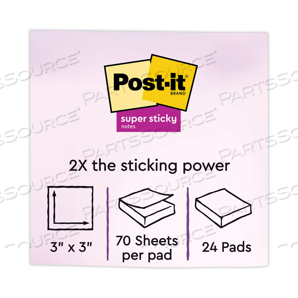 PADS IN ENERGY BOOST COLLECTION COLORS, CABINET PACK, 3" X 3", 70 SHEETS/PAD by 3M Consumer PADS IN ENERGY BOOST COLLECTION COLORS, CABINET PACK, 3" X 3", 70 SHEETS/PAD by 3M Consumer