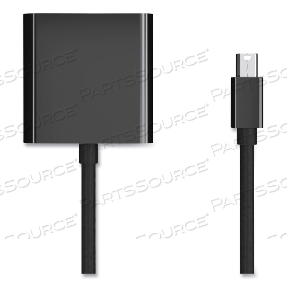 MINI DISPLAYPORT TO VGA ADAPTER, 6", BLACK by NXT Technologies