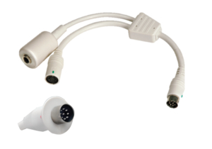 TYPE Y2 ADAPTER, 9 PIN DIN PLUG by Crest Healthcare TYPE Y2 ADAPTER, 9 PIN DIN PLUG by Crest Healthcare