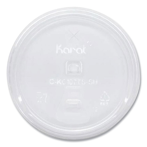 PET LIDS, STRAWLESS SIPPER, FITS 32 OZ COLD CUPS, CLEAR by Karat PET LIDS, STRAWLESS SIPPER, FITS 32 OZ COLD CUPS, CLEAR by Karat
