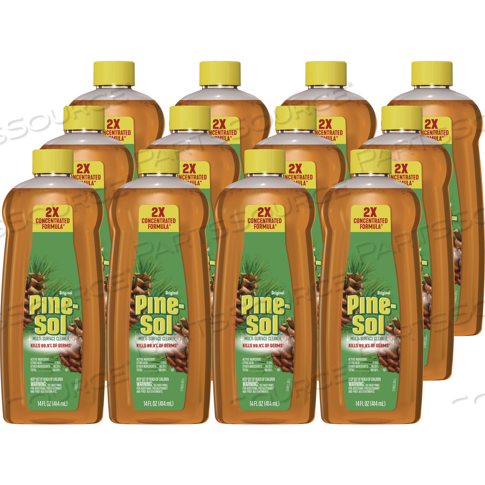 MULTI-SURFACE CLEANER DISINFECTANT CONCENTRATED, PINE SCENT, 14 OZ BOTTLE by Pine-Sol