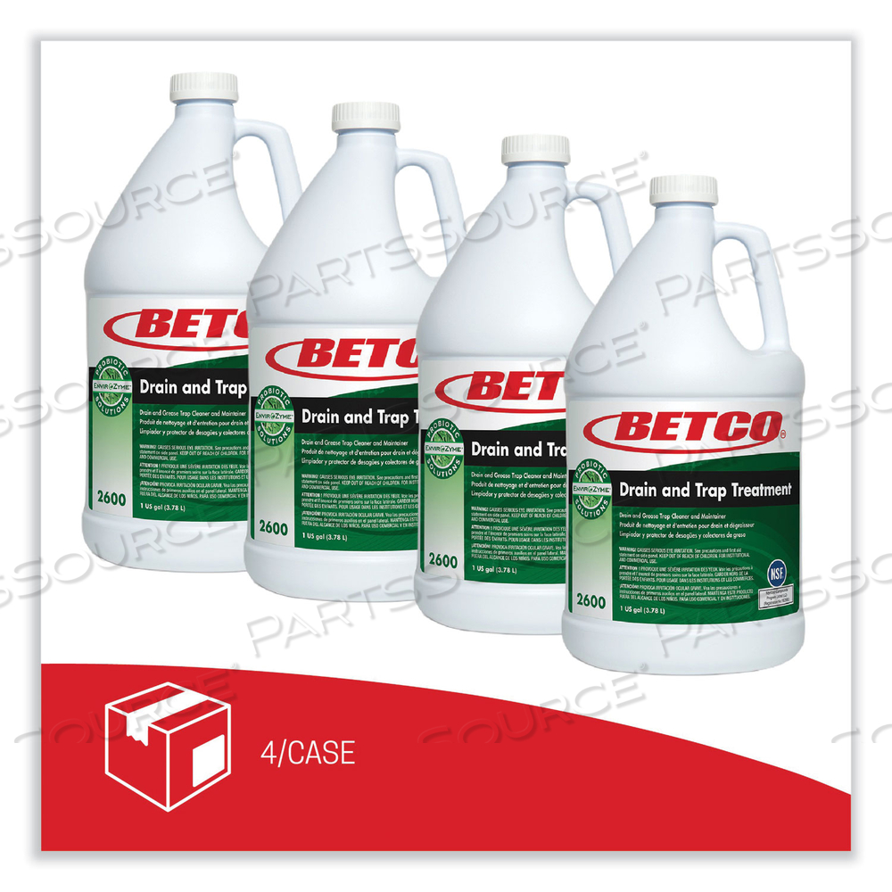BIOACTIVE SOLUTIONS DRAIN AND TRAP TREATMENT, OCEAN SCENT, 1 GAL BOTTLE by Betco Corporation