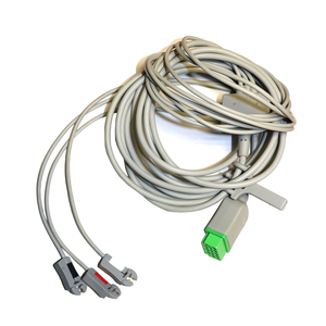 ECG CABLE LEADWIRE 3-LEAD AHA, WITH GRABBER by AirLife (aka SunMed Group, LLC)