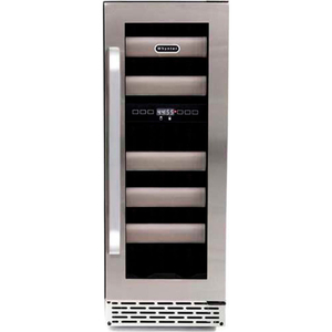 ELITE WINE REFRIGERATOR, STAINLESS STEEL DOOR, DUAL ZONE BUILT-IN, 17 BOTTLES by Whynter LLC