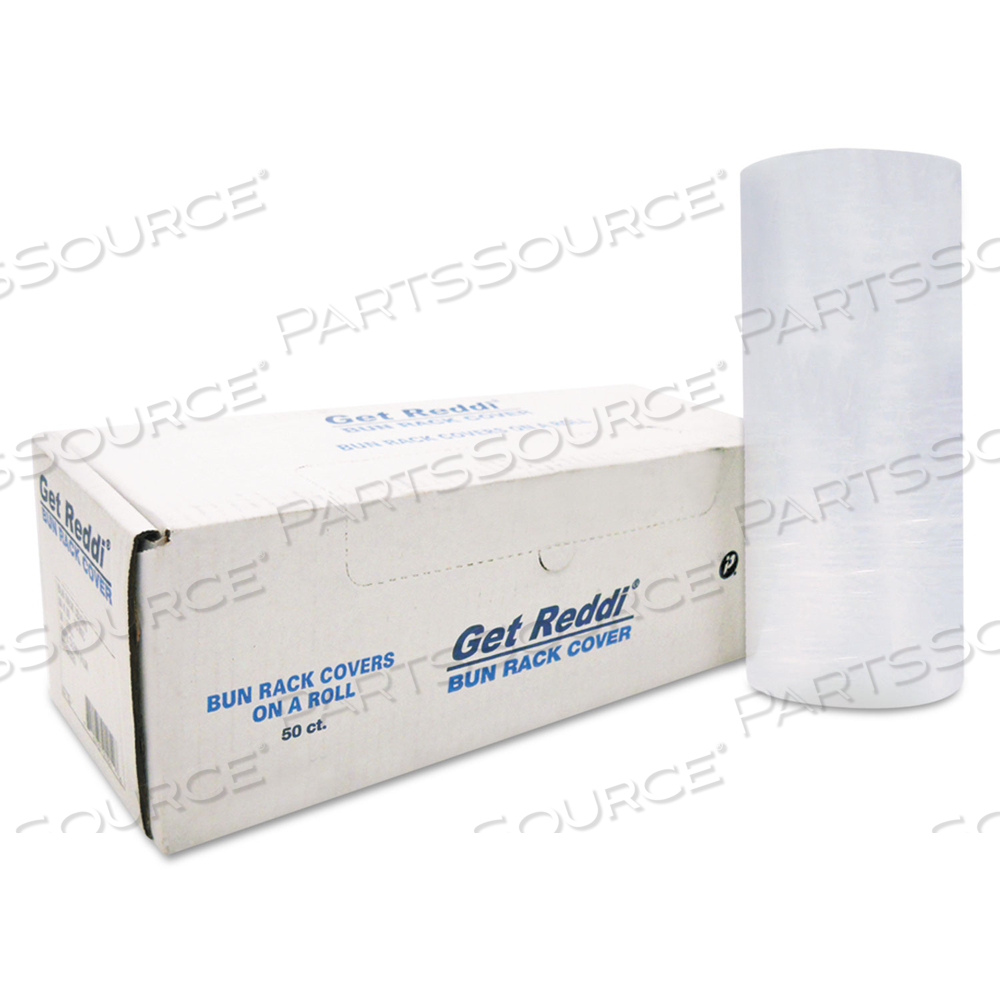POLY BUN RACK COVER, 60 X 80, 15 MICRON, CLEAR, PLASTIC by Inteplast Group