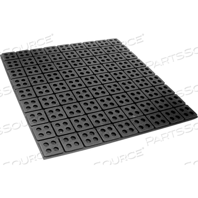 EASY CUT ANTIVIBRATION NEOPRENE RUBBER PAD 12" X 12" CUT SIZE by Vibrasystems