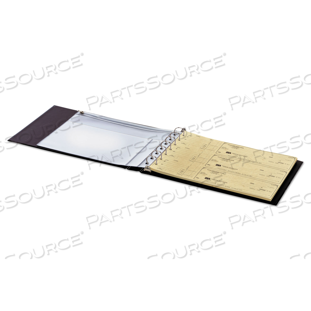 CHECK BINDER SEVEN-RING D-RING REFERENCE, 7 RINGS, 1" CAPACITY, BLACK by Cardinal