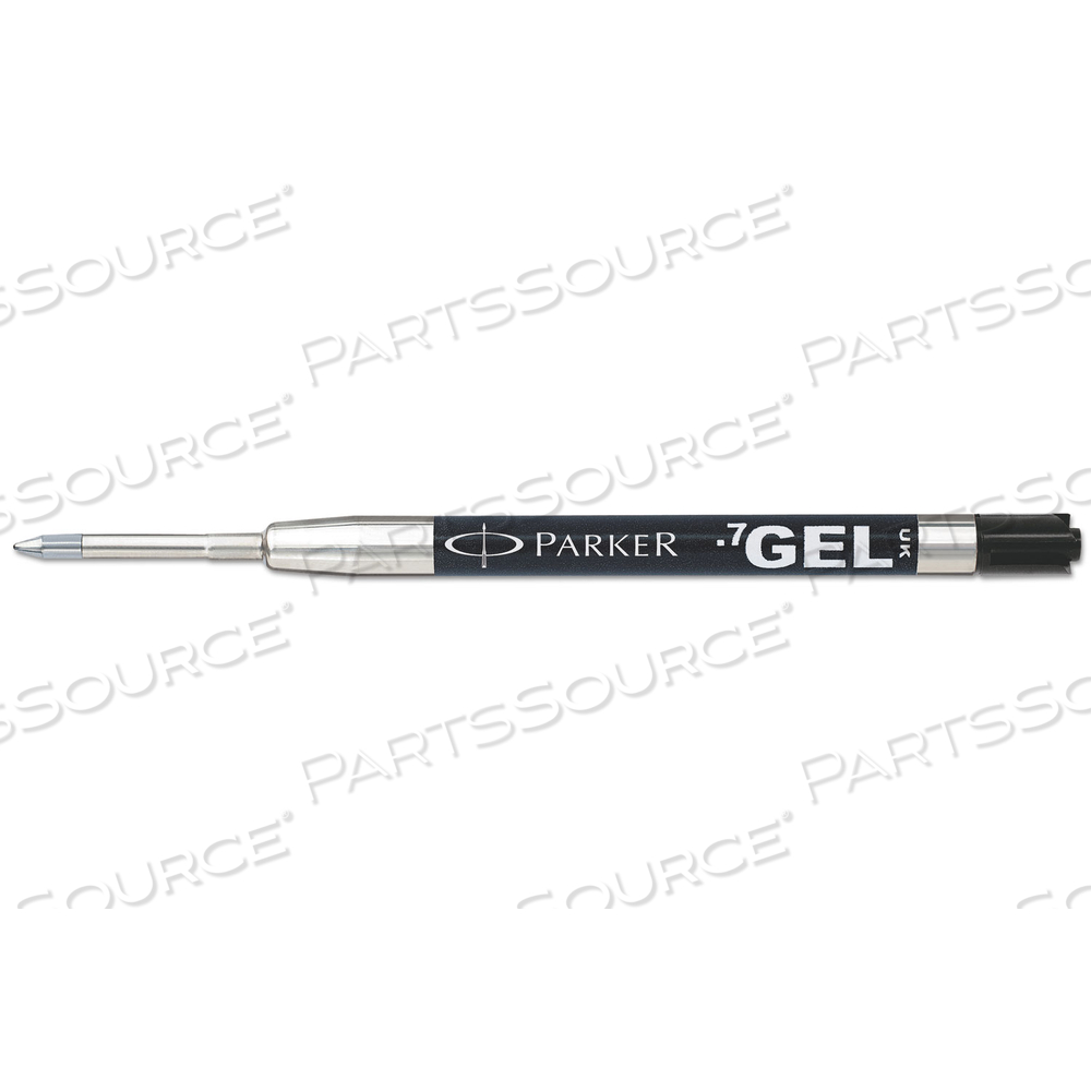 REFILL FOR PARKER RETRACTABLE GEL INK ROLLER BALL PENS, MEDIUM CONICAL TIP, BLACK INK by Parker