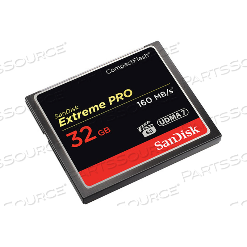 1.7 X 1.4 X 0.13IN 32GB EXTREME PRO COMPACTFLASH MEMORY CARD by SanDisk Corporation 1.7 X 1.4 X 0.13IN 32GB EXTREME PRO COMPACTFLASH MEMORY CARD by SanDisk Corporation
