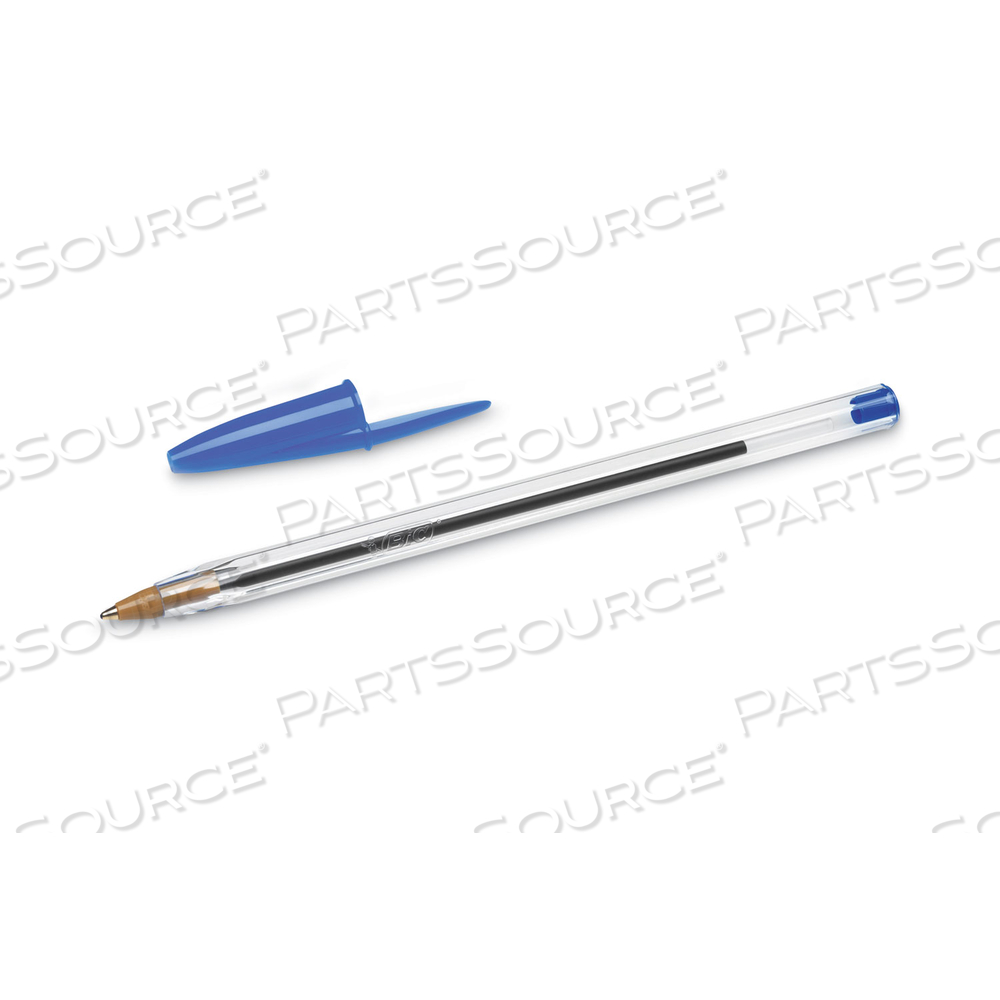 CRISTAL XTRA SMOOTH BALLPOINT PEN, STICK, MEDIUM 1 MM, BLUE INK, CLEAR BARREL by BIC CRISTAL XTRA SMOOTH BALLPOINT PEN, STICK, MEDIUM 1 MM, BLUE INK, CLEAR BARREL by BIC