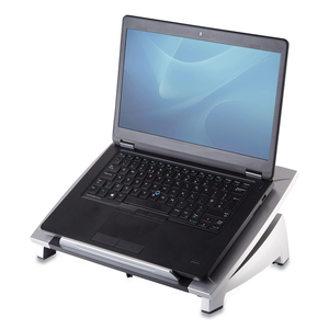 OFFICE SUITES LAPTOP RISER, 15.13" X 11.38" X 4.5" TO 6.5", BLACK/SILVER, SUPPORTS 10 LBS by Fellowes