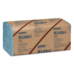 L10 WINDSHIELD TOWELS, 1-PLY, 9.1 X 10.25, LIGHT BLUE, 224/PACK by WypAll L10 WINDSHIELD TOWELS, 1-PLY, 9.1 X 10.25, LIGHT BLUE, 224/PACK by WypAll