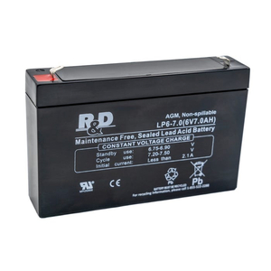 REPLACEMENT SEALED LEAD ACID BATTERY, 6 VOLT 7AH by R&D Batteries, Inc.
