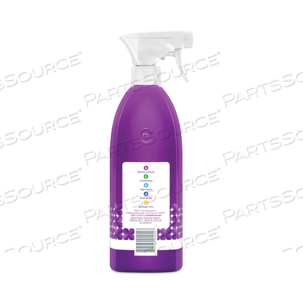 ANTIBAC ALL-PURPOSE CLEANER, WILDFLOWER, 28 OZ SPRAY BOTTLE by Method ANTIBAC ALL-PURPOSE CLEANER, WILDFLOWER, 28 OZ SPRAY BOTTLE by Method