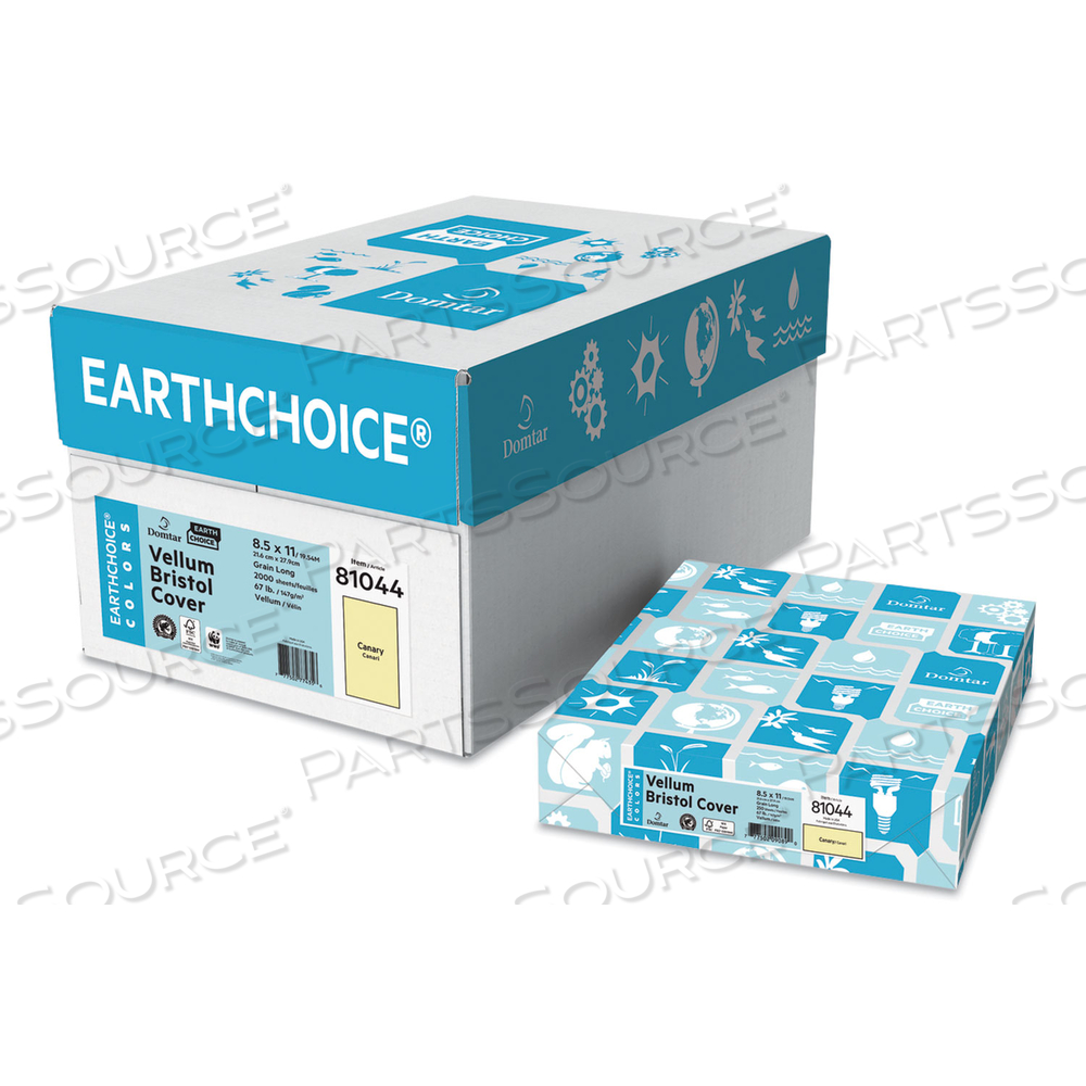 COVER STOCK, 67 LB BRISTOL WEIGHT, 8.5 X 11, CANARY YELLOW by Domtar