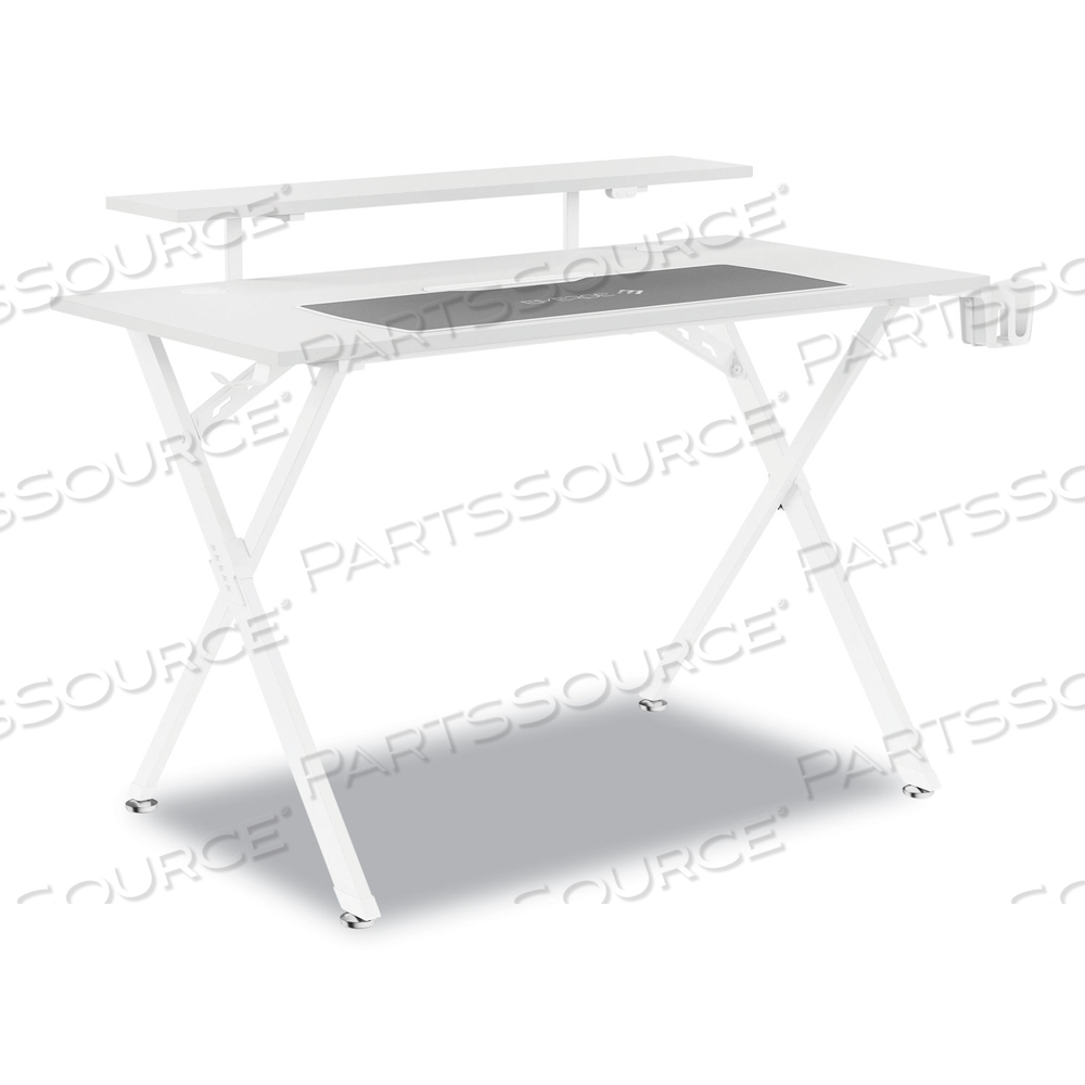 VIZON 47" GAMING DESK, 47.2" X 26.6" X 35", WHITE COLORWAY by Union & Scale