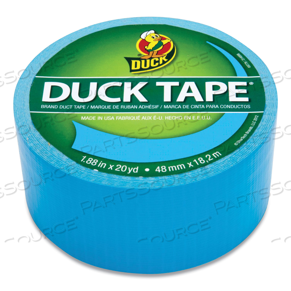 COLORED DUCT TAPE, 3" CORE, 1.88" X 20 YDS, ELECTRIC BLUE by Duck