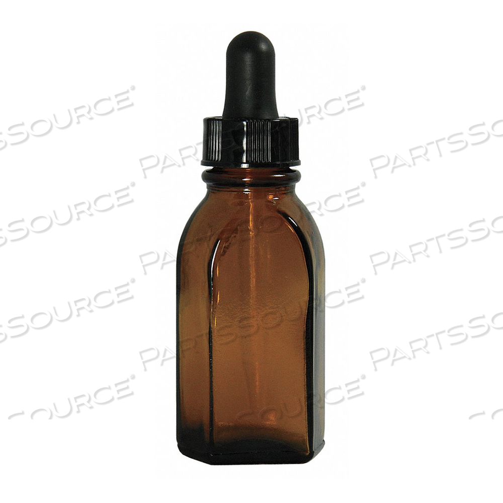 DROPPER BOTTLE 55MMH AMBER 29MM DIA PK72 by Qorpak