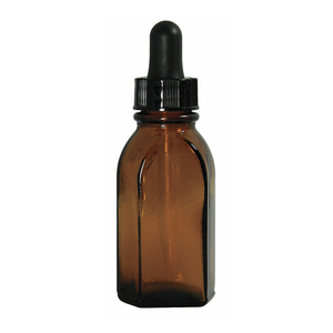 DROPPER BOTTLE 55MMH AMBER 29MM DIA PK72 by Qorpak