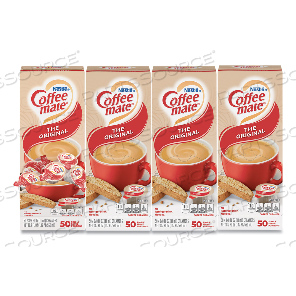 LIQUID COFFEE CREAMER, ORIGINAL, 0.38 OZ MINI CUPS by Coffee-Mate