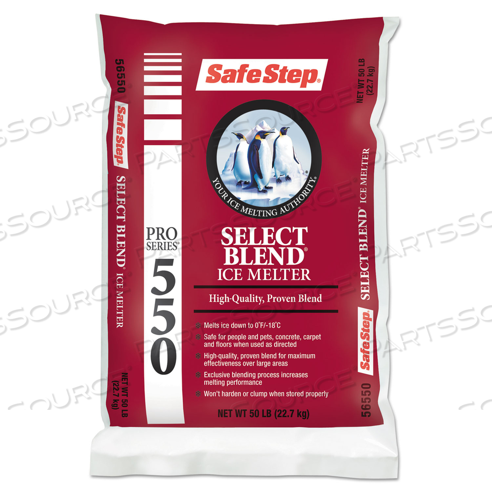 PRO SELECT ICE MELT, 50 LB BAG, 49/PALLET by Safe Step