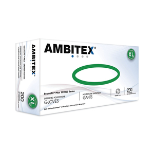 ECONOFIT PLUS POWDER-FREE POLYETHYLENE GLOVES, X-LARGE, CLEAR by Ambitex ECONOFIT PLUS POWDER-FREE POLYETHYLENE GLOVES, X-LARGE, CLEAR by Ambitex