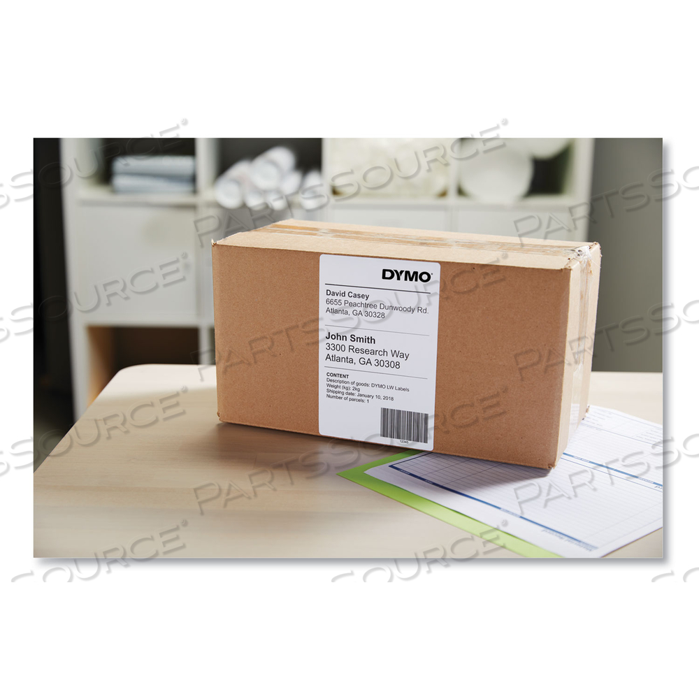 LW EXTRA-LARGE SHIPPING LABELS, 4" X 6", WHITE, 220 LABELS/ROLL by Dymo