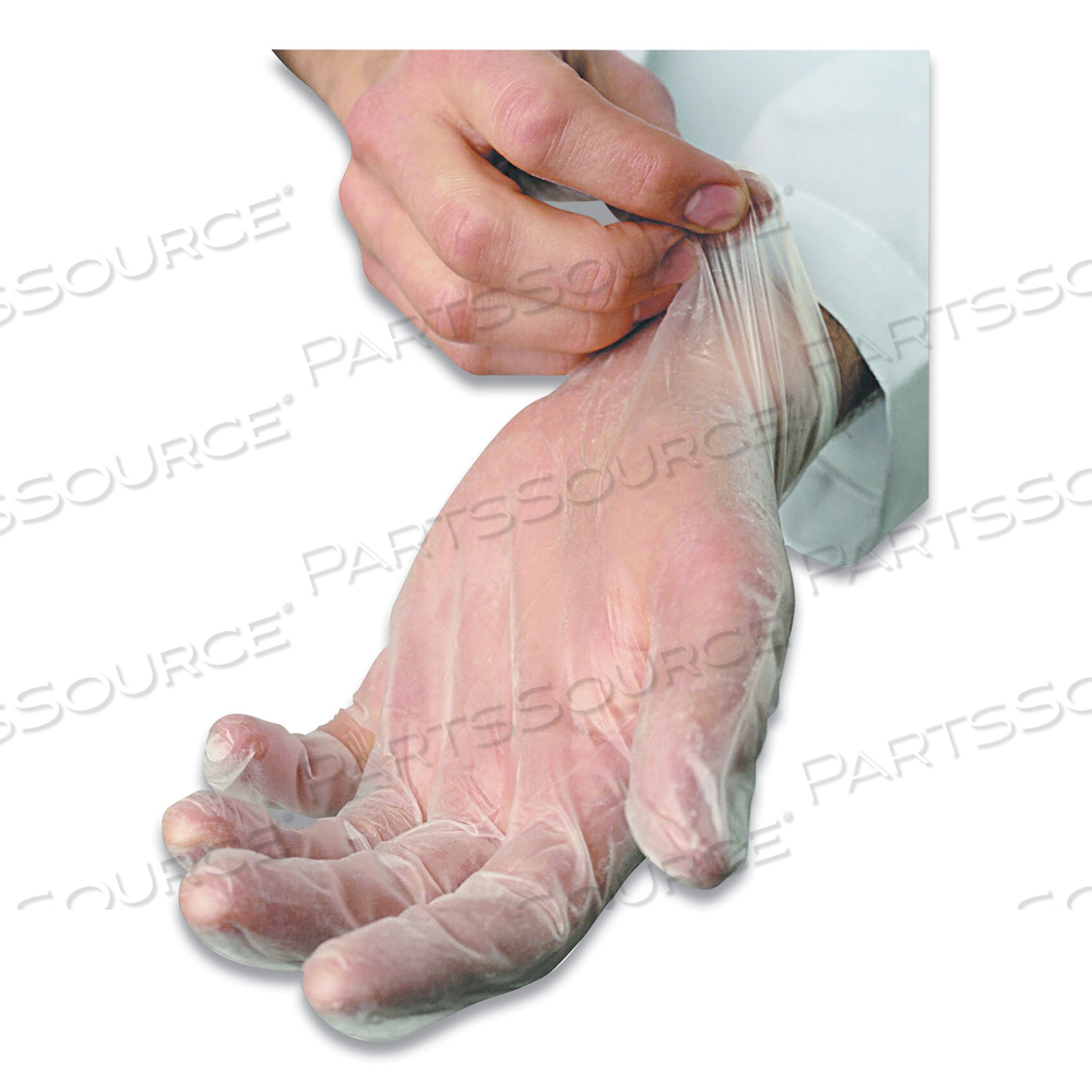 V5101 SERIES LATEX-FREE POWDERED VINYL GLOVES, 3 MIL, SMALL, CLEAR by Ambitex