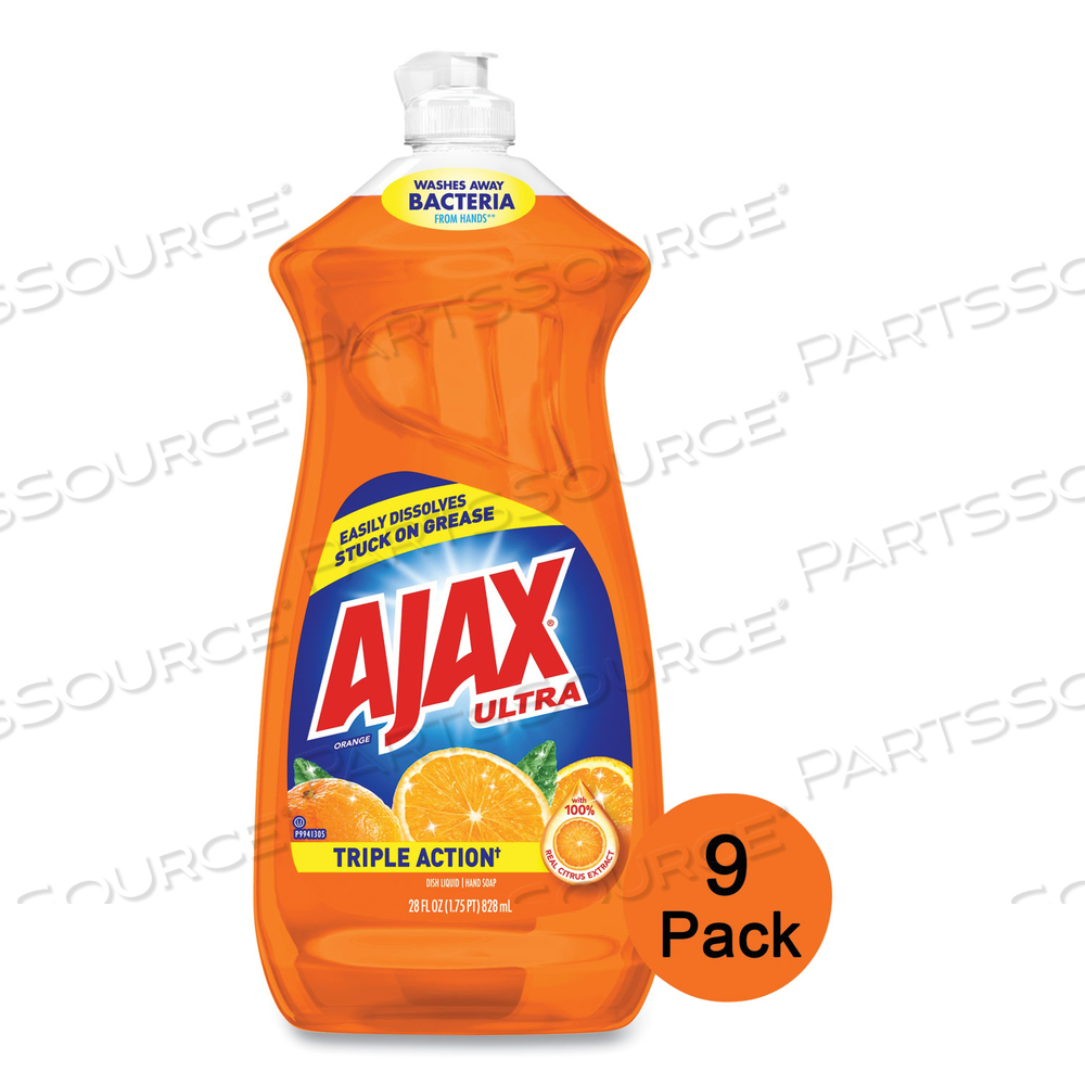 DISH DETERGENT, LIQUID, ORANGE SCENT, 28 OZ BOTTLE by Ajax