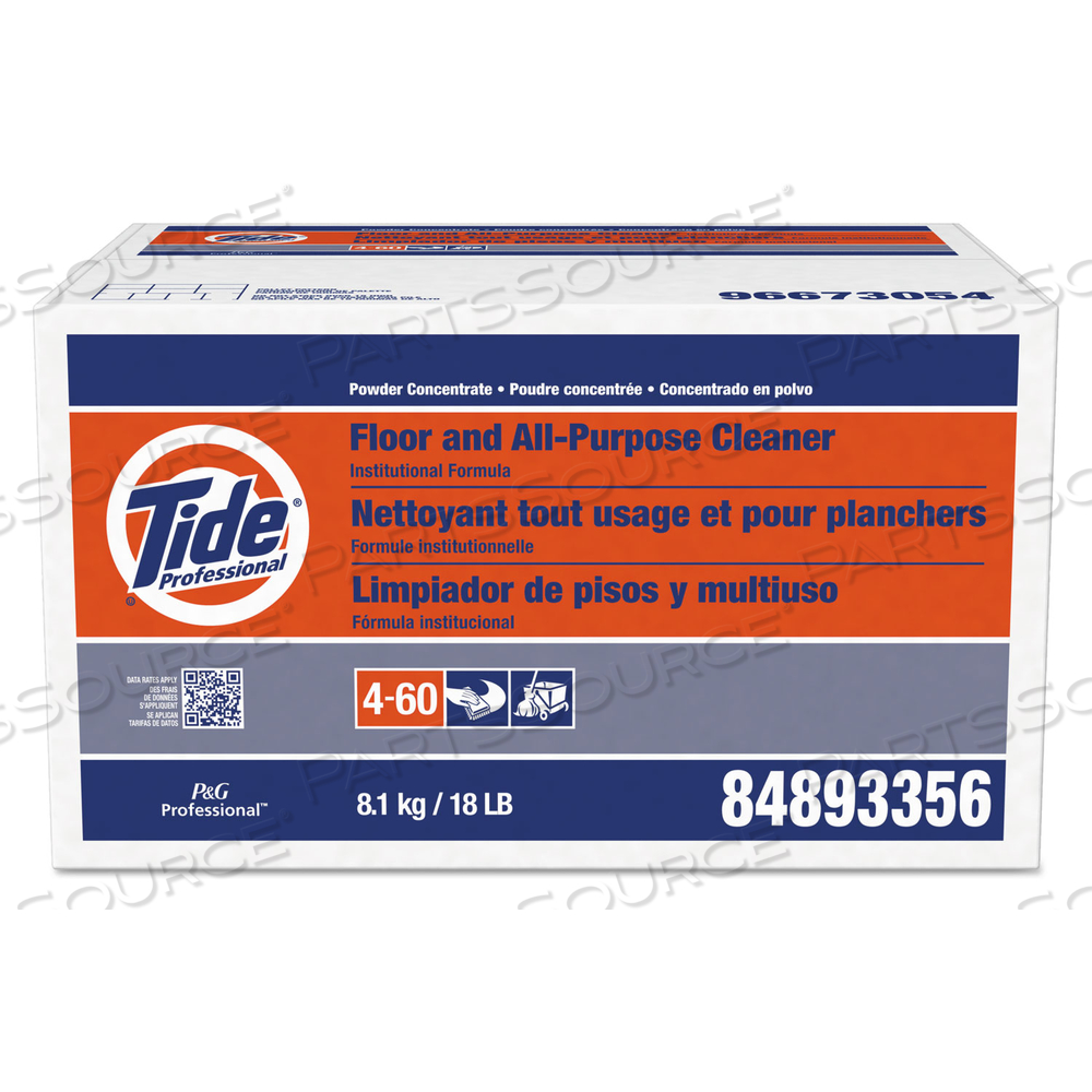 FLOOR AND ALL-PURPOSE CLEANER, 18 LB BOX by Tide FLOOR AND ALL-PURPOSE CLEANER, 18 LB BOX by Tide