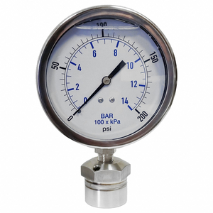PRESSURE GAUGE 200 PSI 1PK by Kodiak Controls PRESSURE GAUGE 200 PSI 1PK by Kodiak Controls