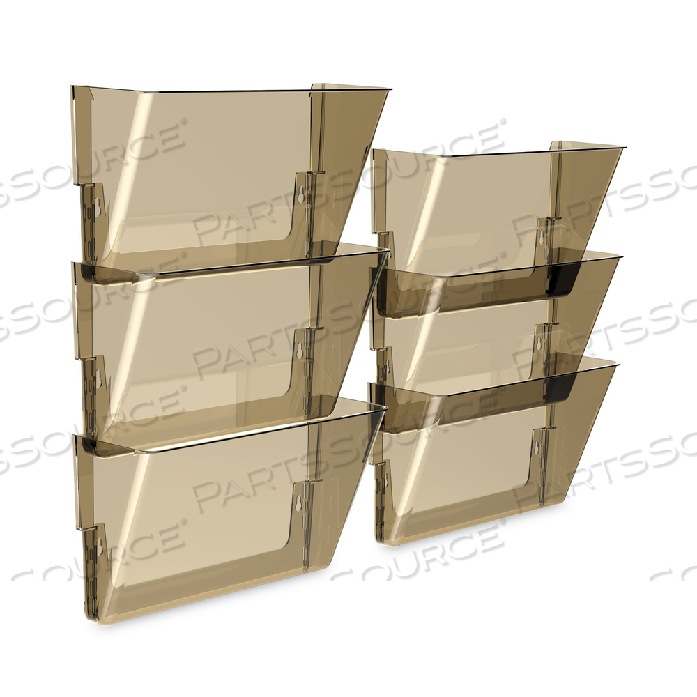 WALL FILE, LETTER SIZE, 13" X 4" X 7", SMOKE by Storex