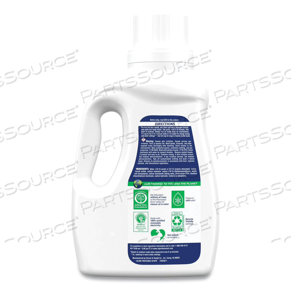 HE COMPATIBLE LIQUID DETERGENT, UNSCENTED, 50 LOADS, 50 OZ BOTTLE by Arm And Hammer