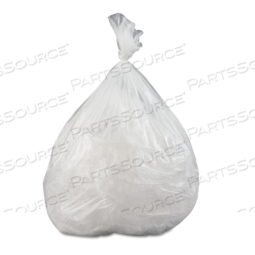 LOW-DENSITY COMMERCIAL CAN LINERS, 16 GAL, 0.35 MIL, 24" X 33", CLEAR, 50 BAGS/ROLL by Inteplast Group LOW-DENSITY COMMERCIAL CAN LINERS, 16 GAL, 0.35 MIL, 24" X 33", CLEAR, 50 BAGS/ROLL by Inteplast Group