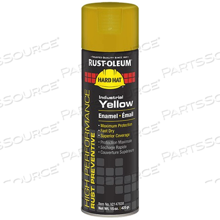 V2147838 RUST-OLEUM V2100 SPRAY PAINT, 15 OZ, AEROSOL, SPRAY, INDUSTRIAL YELLOW by Rust-Oleum