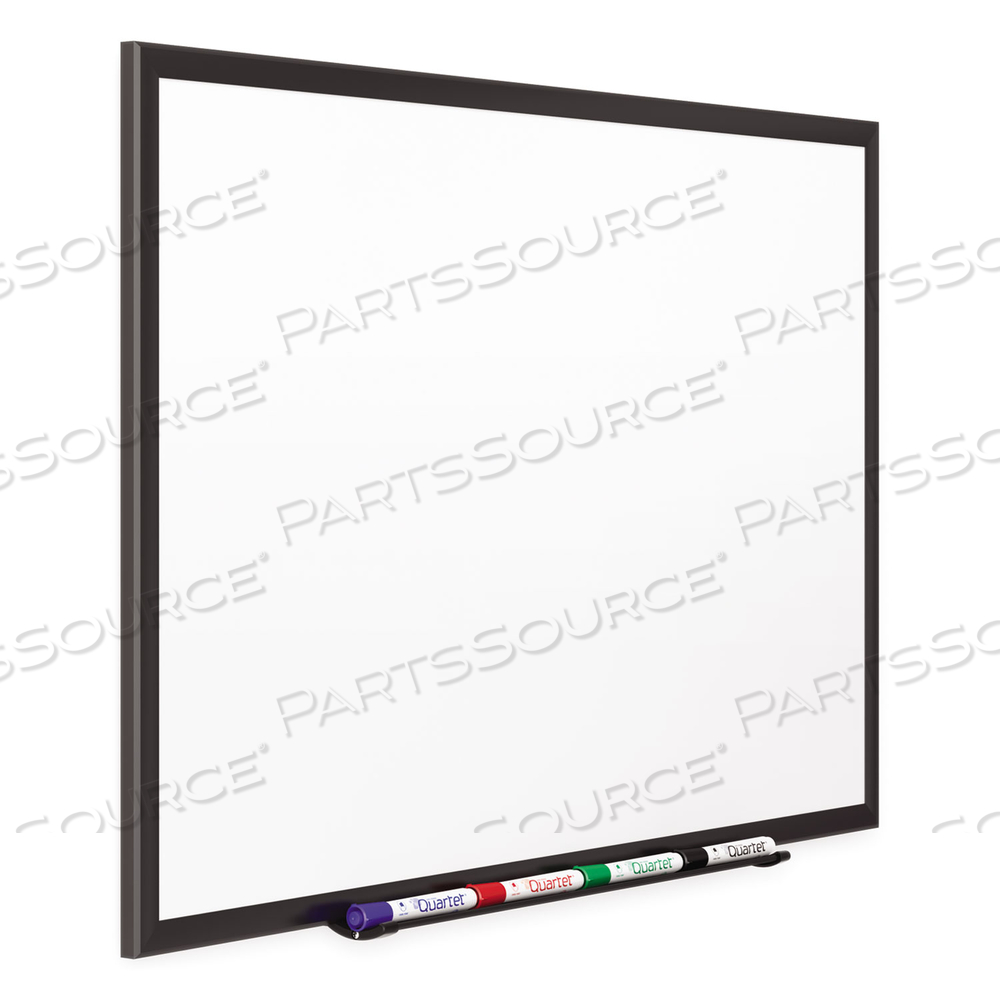 CLASSIC PORCELAIN MAGNETIC WHITEBOARD, 60 X 36, BLACK ALUMINUM FRAME by Quartet CLASSIC PORCELAIN MAGNETIC WHITEBOARD, 60 X 36, BLACK ALUMINUM FRAME by Quartet