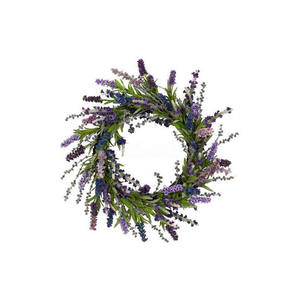 20'' LAVENDER WREATH by Nearly Natural