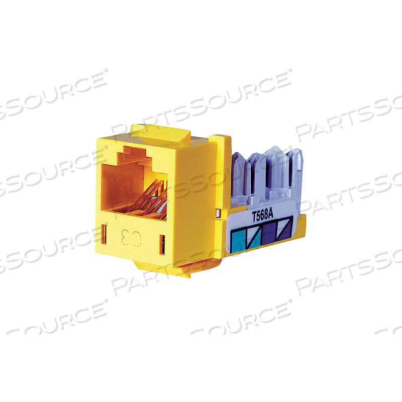 JACK YELLOW CAT6 RJ45 by Hubbell