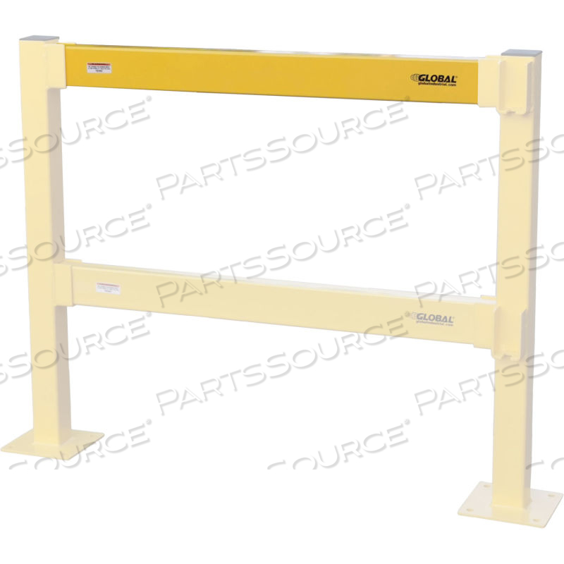 STEEL LIFT-OUT GUARD RAIL, LIGHT DUTY, 6'L, YELLOW by Beijing Yamei -Tianjin