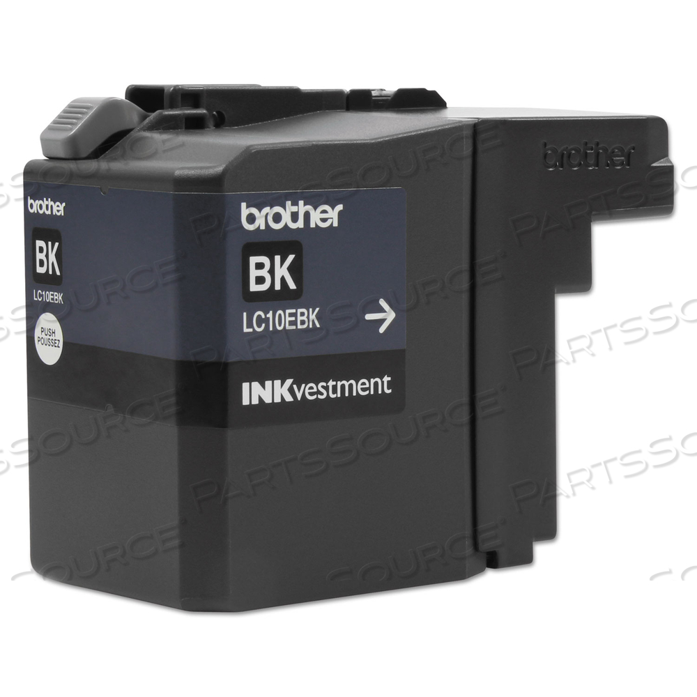 LC10EBK INKVESTMENT SUPER HIGH-YIELD INK, 2,400 PAGE-YIELD, BLACK by Brother