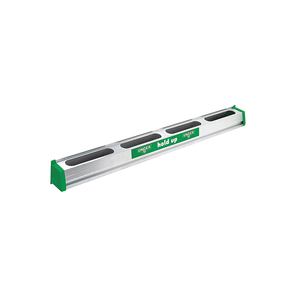 HOLD UP ALUMINUM TOOL RACK, 36W X 3.5D X 3.5H, ALUMINUM/GREEN by Unger