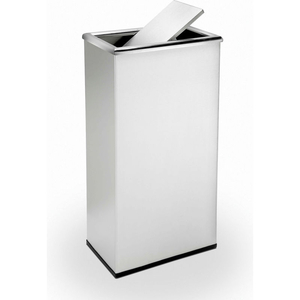 STAINLESS STEEL WASTE CONTAINER, 13-1/2 GALLON, RECTANGULAR SWIVEL LID by Dci Marketing STAINLESS STEEL WASTE CONTAINER, 13-1/2 GALLON, RECTANGULAR SWIVEL LID by Dci Marketing