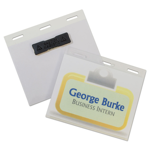 SELF-LAMINATING MAGNETIC STYLE NAME BADGE HOLDER KIT, 3" X 4", CLEAR by C-Line SELF-LAMINATING MAGNETIC STYLE NAME BADGE HOLDER KIT, 3" X 4", CLEAR by C-Line