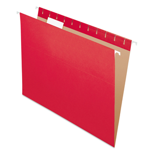 COLORED HANGING FOLDERS, LETTER SIZE, 1/5-CUT TABS, RED by Esselte Pendaflex Corp. COLORED HANGING FOLDERS, LETTER SIZE, 1/5-CUT TABS, RED by Esselte Pendaflex Corp.