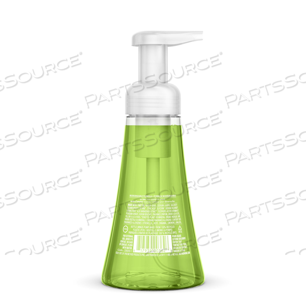 FOAMING HAND WASH, GREEN TEA AND ALOE, 10 OZ PUMP BOTTLE by Method FOAMING HAND WASH, GREEN TEA AND ALOE, 10 OZ PUMP BOTTLE by Method