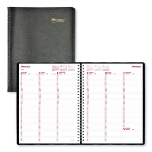 ESSENTIAL COLLECTION WEEKLY APPOINTMENT BOOK IN COLUMNAR FORMAT, 11 X 8.5, BLACK COVER, 12-MONTH (JAN TO DEC): 2023 by Brownline