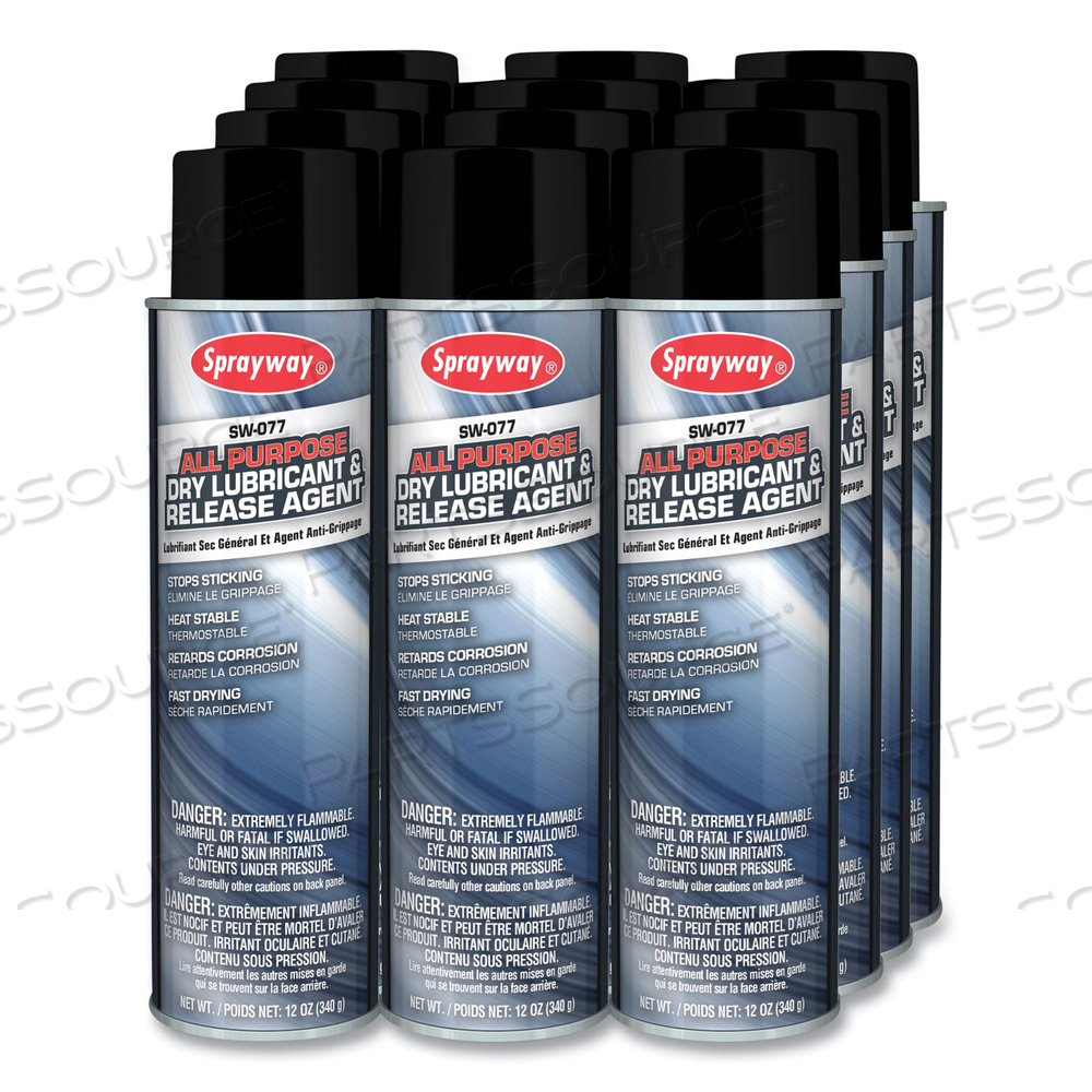 ALL PURPOSE DRY LUBRICANT AND RELEASE AGENT, 12 OZ by Sprayway